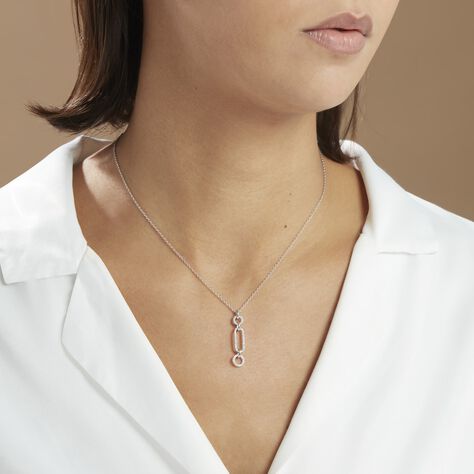 Collier Ela Argent Blanc Oxyde De Zirconium - Colliers fantaisie Femme | Histoire d’Or