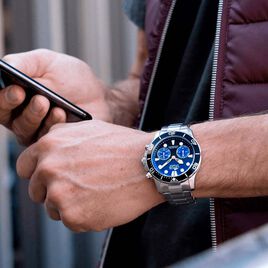 Montre Lotus Connected Bleu Et Noir - Montres connectées Homme | Histoire d’Or