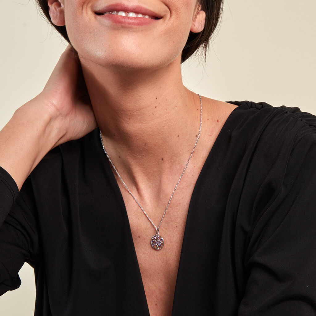 Collier Venka Argent Blanc Oxyde De Zirconium - Colliers fantaisie Femme | Histoire d’Or