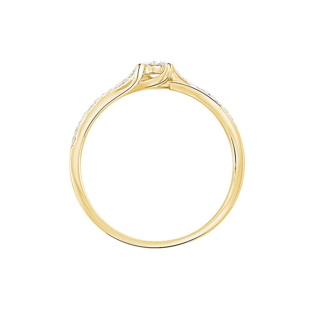 Bague Callysta Or Jaune Diamant - Bagues avec pierre Femme | Histoire d&rsquo;Or