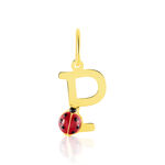 Pendentif Helidie Coccinelle Lettre Or Jaune - Pendentifs Enfant | Histoire d&rsquo;Or