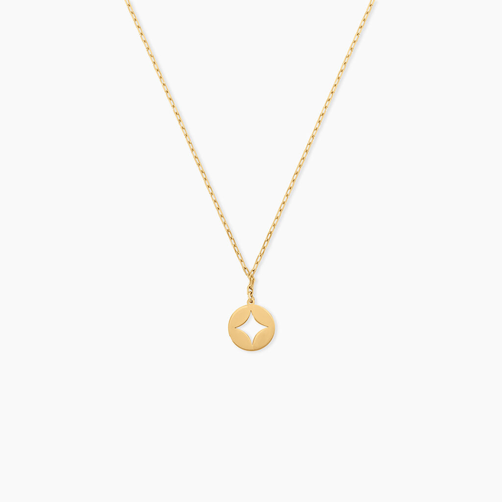 Collier Jamila Argent Dor&eacute; - Bijoux sans pierre Femme | Histoire d&rsquo;Or
