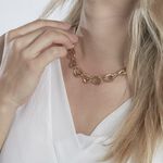 Collier Justinien Acier Dor&eacute; - Colliers fantaisie Femme | Histoire d&rsquo;Or