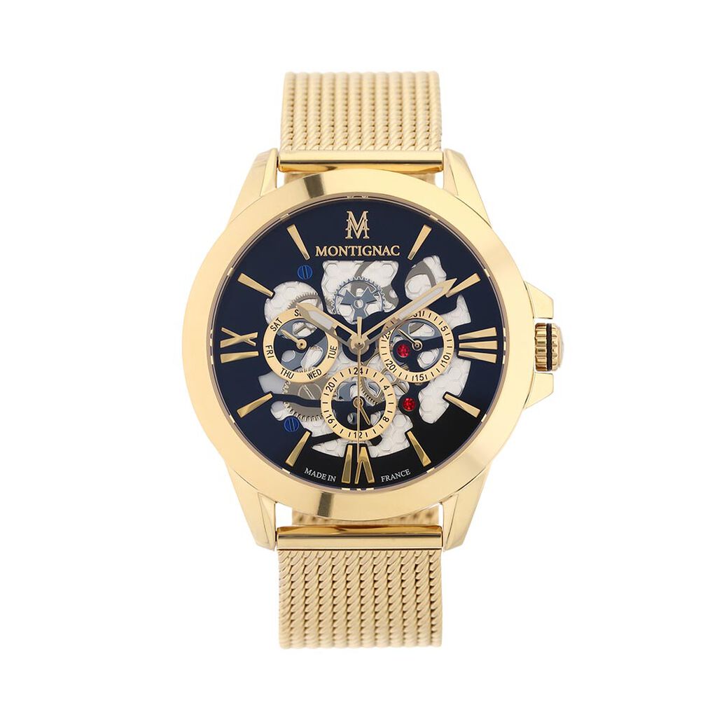 Montre Montignac Round Noir - Montres Homme | Histoire d’Or