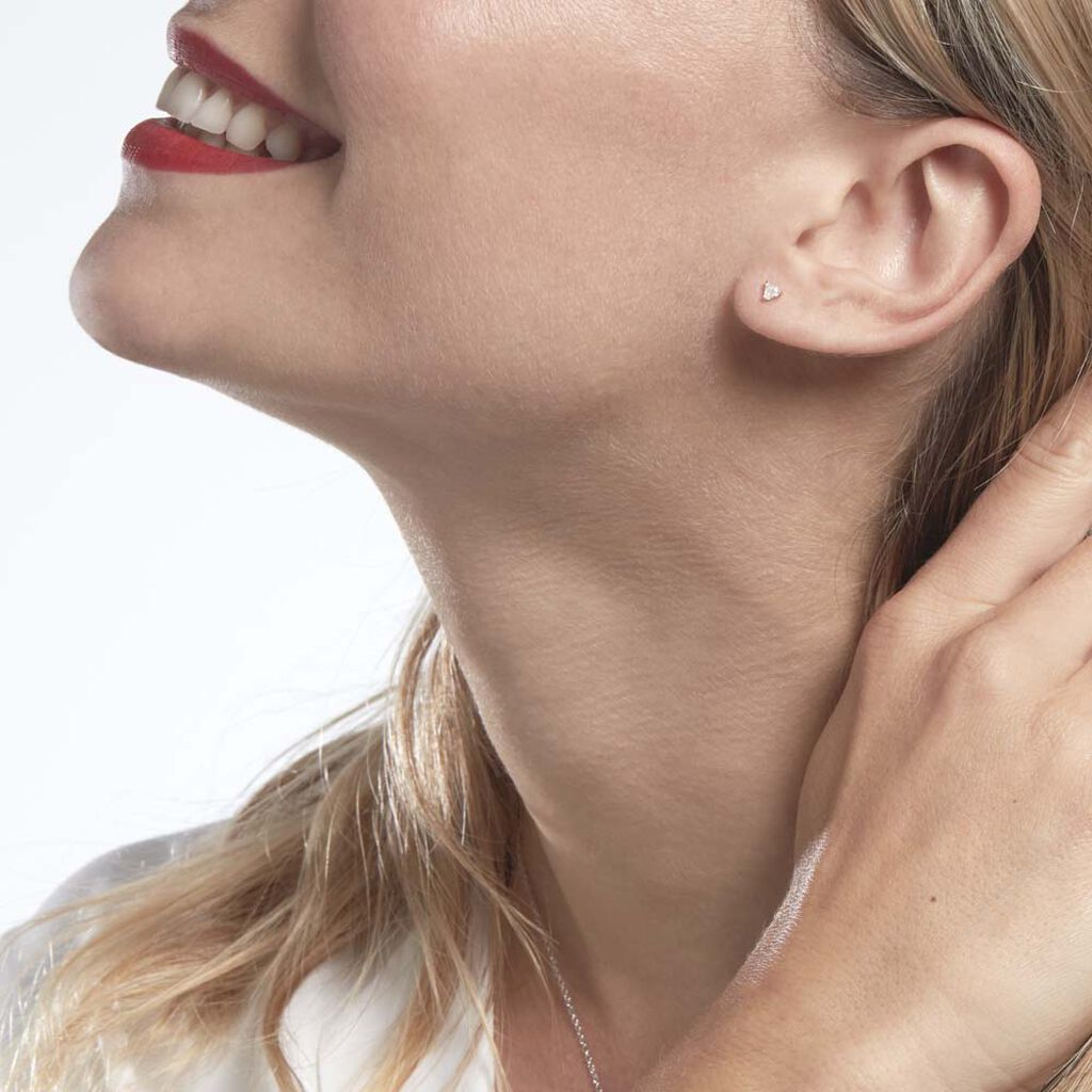 Boucles D'oreilles Puces Achilee Or Jaune Oxyde - Clous d'oreilles Femme | Histoire d’Or