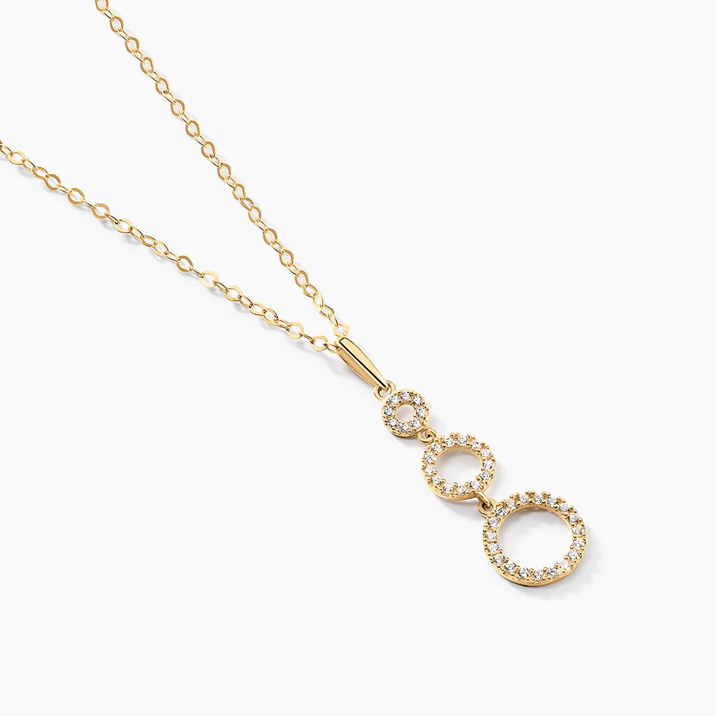 Collier Camron Or Jaune Oxyde De Zirconium - Colliers Femme | Histoire d’Or