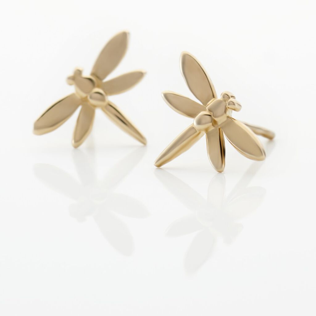 Boucles D'oreilles Puces Noelene Or Jaune - Clous d'oreilles Enfant | Histoire d&rsquo;Or