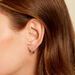Cr&eacute;oles Lauralie Argent Blanc Pierre De Synthese Oxyde De Zirconium - Boucles d'oreilles cr&eacute;oles Femme | Histoire d&rsquo;Or