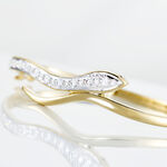 Bracelet Jonc Reyyanae Plaqu&eacute; Or Jaune Oxyde De Zirconium - Bracelets joncs Femme | Histoire d&rsquo;Or