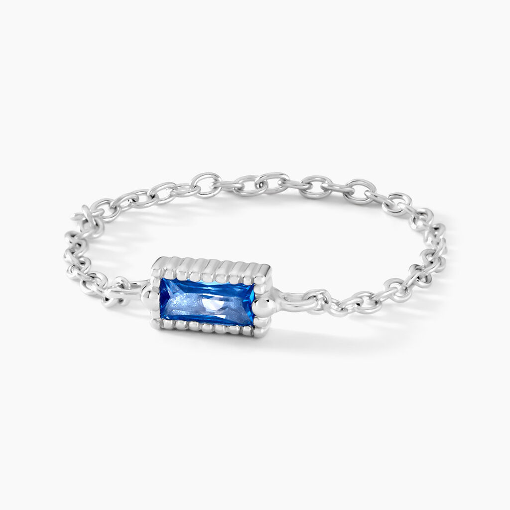 Bague Aselya Argent Blanc Oxyde De Zirconium - Bagues solitaires Femme | Histoire d’Or