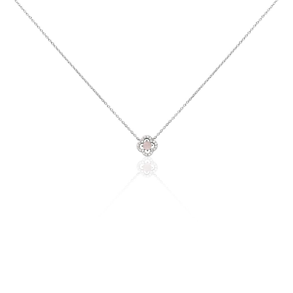 Collier Dally Argent Blanc Quartz Oxyde De Zirconium - Colliers fantaisie Femme | Histoire d&rsquo;Or