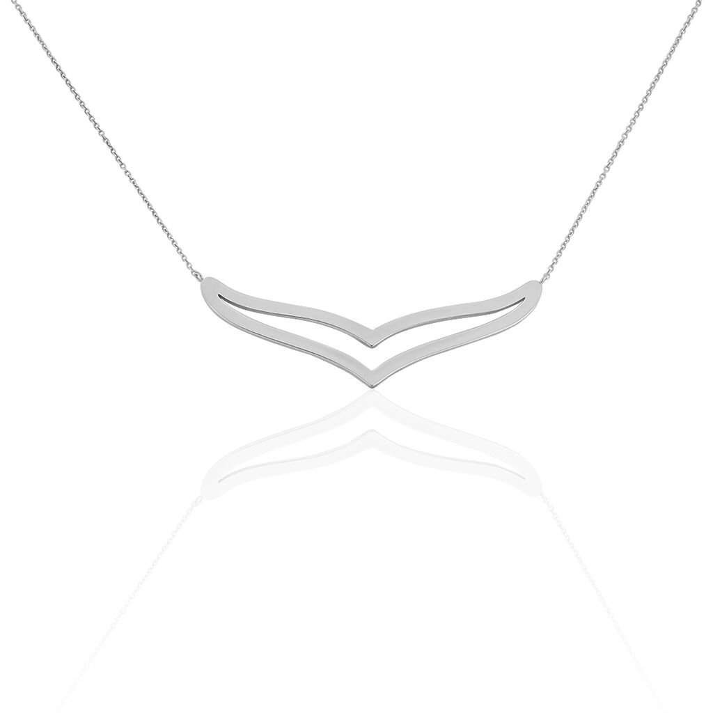 Collier Wilna Acier Blanc - Colliers fantaisie Femme | Histoire d&rsquo;Or