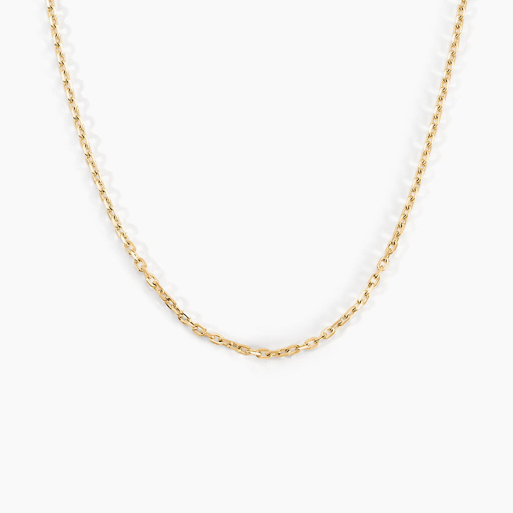 Cha&icirc;ne Igoa Maille For&ccedil;at Diamantee Or Jaune - Chaines Femme | Histoire d&rsquo;Or