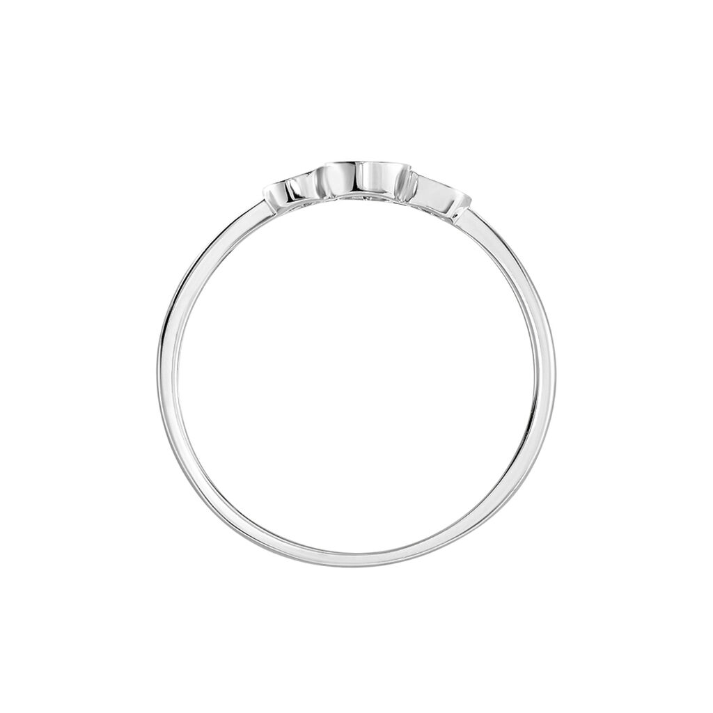 Bague Or Blanc Abital Diamants - Bagues avec pierre Femme | Histoire d’Or