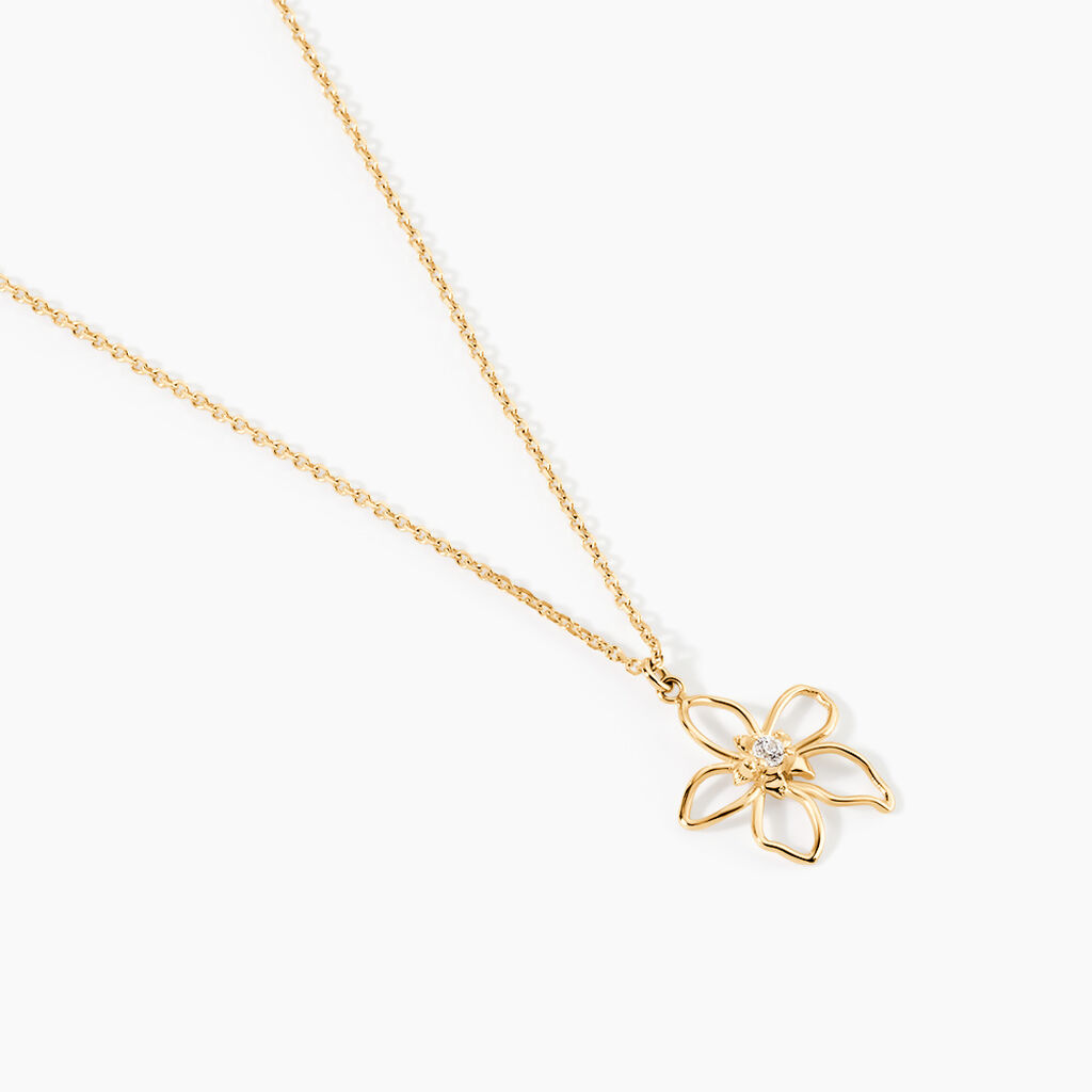 Collier Alcippe Or Jaune Oxyde De Zirconium - F&ecirc;te des m&egrave;res Femme | Histoire d&rsquo;Or
