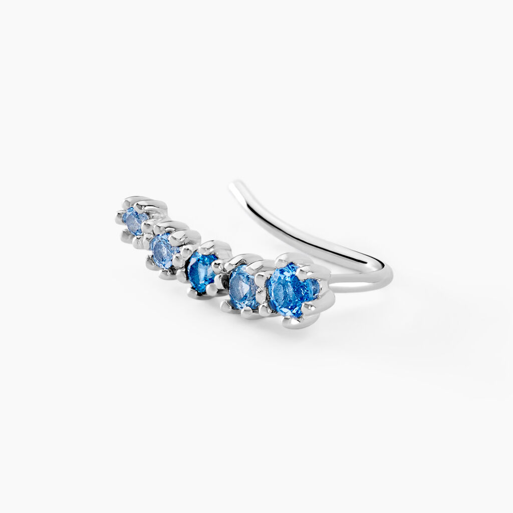 Bijoux D'oreilles Elorine Argent Blanc Oxyde De Zirconium - Boucles d'oreilles fantaisie Femme | Histoire d’Or