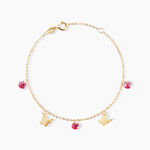 Bracelet Phyliss Or Jaune Oxyde De Zirconium - Bracelets Papillon Enfant | Histoire d&rsquo;Or