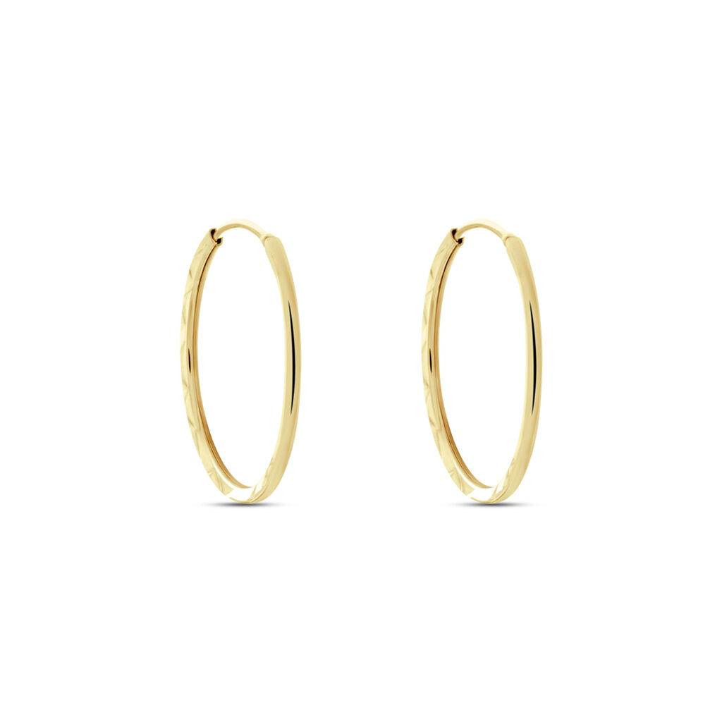 Créoles Valerina Or Jaune - Boucles d'oreilles créoles Femme | Histoire d’Or