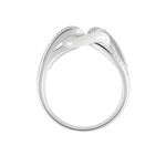 Bague Link Argent Blanc C&eacute;ramique Et Oxyde De Zirconium - Bagues avec pierre Femme | Histoire d&rsquo;Or