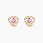 Boucles D'oreilles Puces Plaqu&eacute; Or Jaune Alais Oxyde De Zirconium - Boucles d'oreilles fantaisie Femme | Histoire d&rsquo;Or