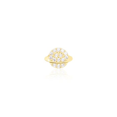 Boucles D'oreille Puce Unitaire Uranus Or Jaune Oxyde De Zirconium - Clous d'oreilles Famille | Histoire d’Or