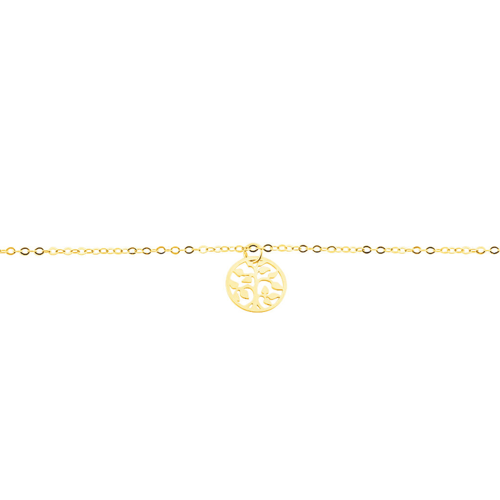 Chaîne De Cheville Arbre De Vie Or Jaune - Bijoux Arbre de vie Femme | Histoire d’Or