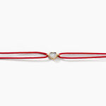 Bracelet Mon Premier Diamant Or Rose Diamant - Bracelets cordon Femme | Histoire d&rsquo;Or
