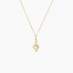 Pendentif Caprais Or Jaune Oxydes De Zirconium - Pendentifs Femme | Histoire d&rsquo;Or