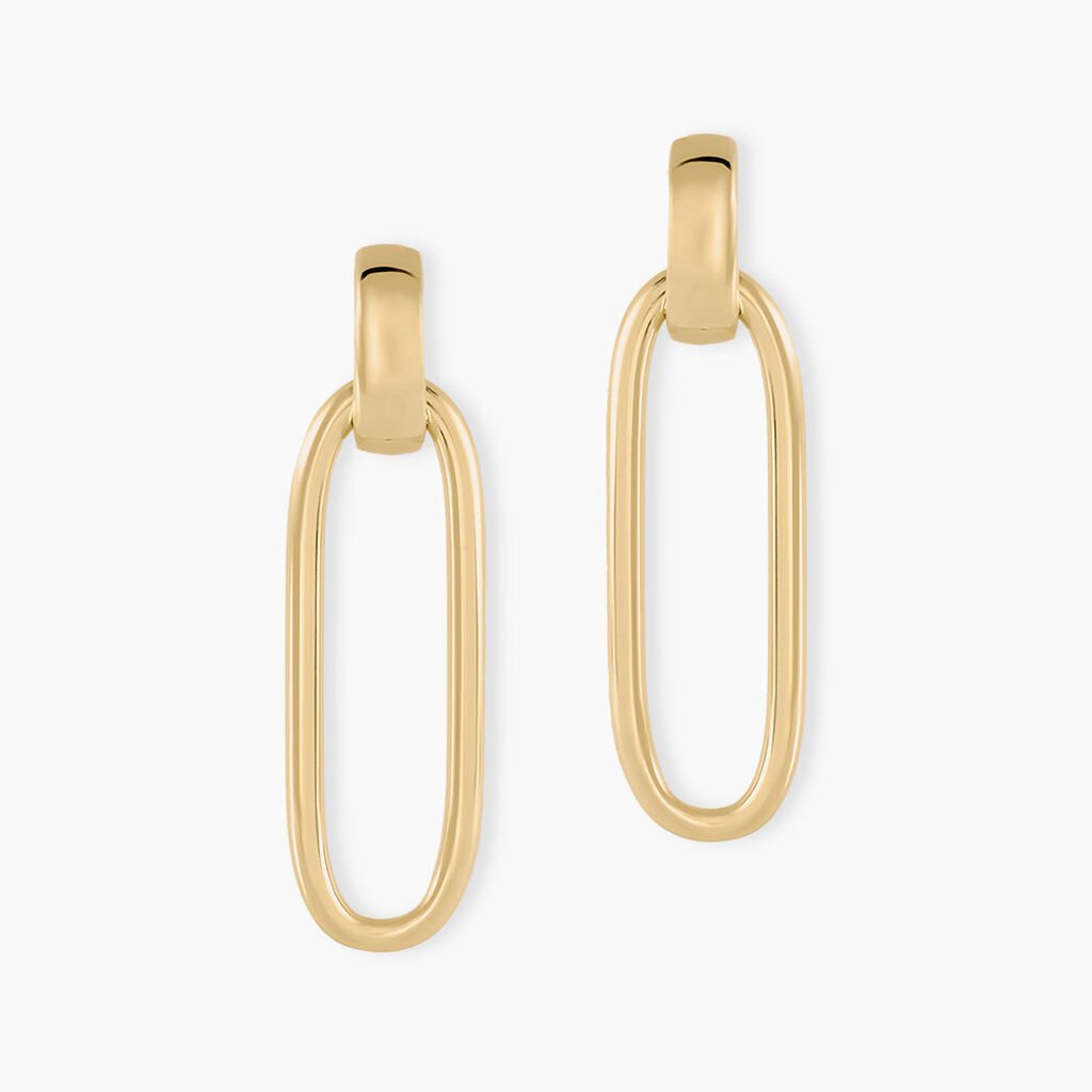 Boucles D'oreilles Pendantes Plaqu&eacute; Or Lavrenti - Boucles d'oreilles fantaisie Femme | Histoire d&rsquo;Or