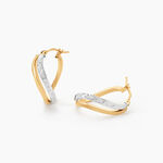 Cr&eacute;oles Hepsie Or Bicolore - Boucles d'oreilles cr&eacute;oles Femme | Histoire d&rsquo;Or