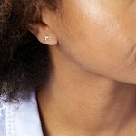 Boucles D'oreilles Puces Or Jaune Mael Smalto - Clous d'oreilles Enfant | Histoire d&rsquo;Or