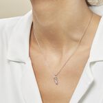 Collier Argent Blanc Jade Oxydes De Zirconium - Ras de cou Femme | Histoire d&rsquo;Or