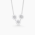 Collier Daisy Argent Blanc Oxyde De Zirconium - Colliers Femme | Histoire d&rsquo;Or