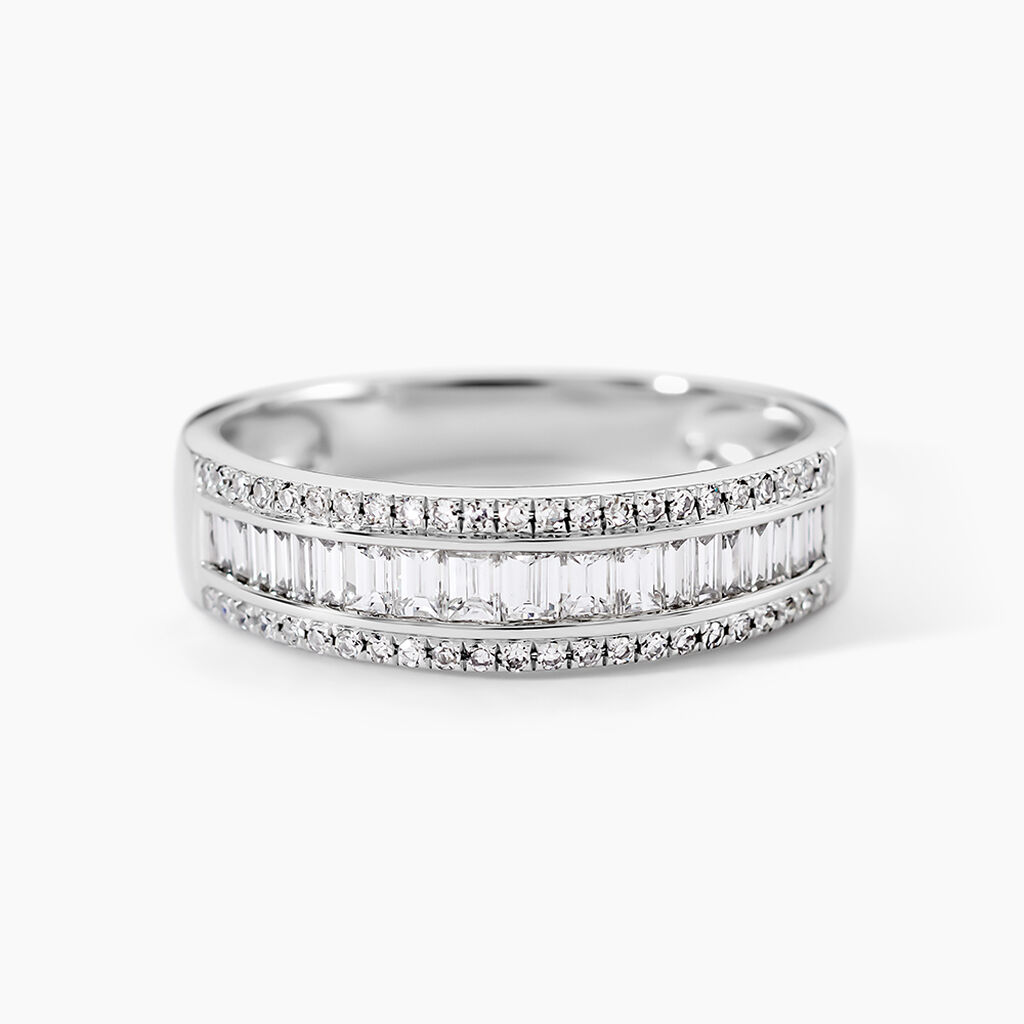 Alliance Collection 1986 Platine Blanc Diamant - Alliances Femme | Histoire d&rsquo;Or
