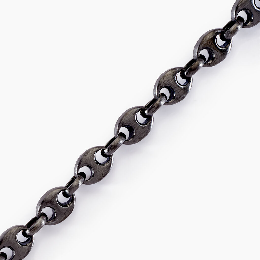 Bracelet Cadia Antique Acier Noir - Bracelets Homme | Histoire d&rsquo;Or