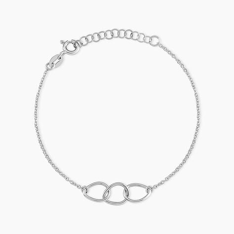 Bracelet Flat Argent Blanc - Bracelets Femme | Histoire d&rsquo;Or