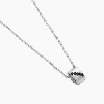 Collier Dark Trilogy Argent Blanc Oxyde De Zirconium - F&ecirc;te des p&egrave;res Homme | Histoire d&rsquo;Or