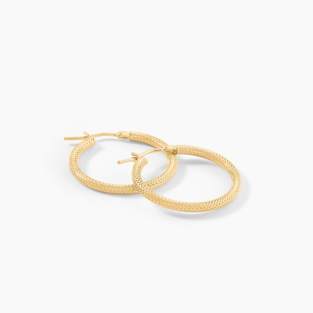 Créoles Ulrica Or Jaune - Boucles d'oreilles créoles Femme | Histoire d’Or