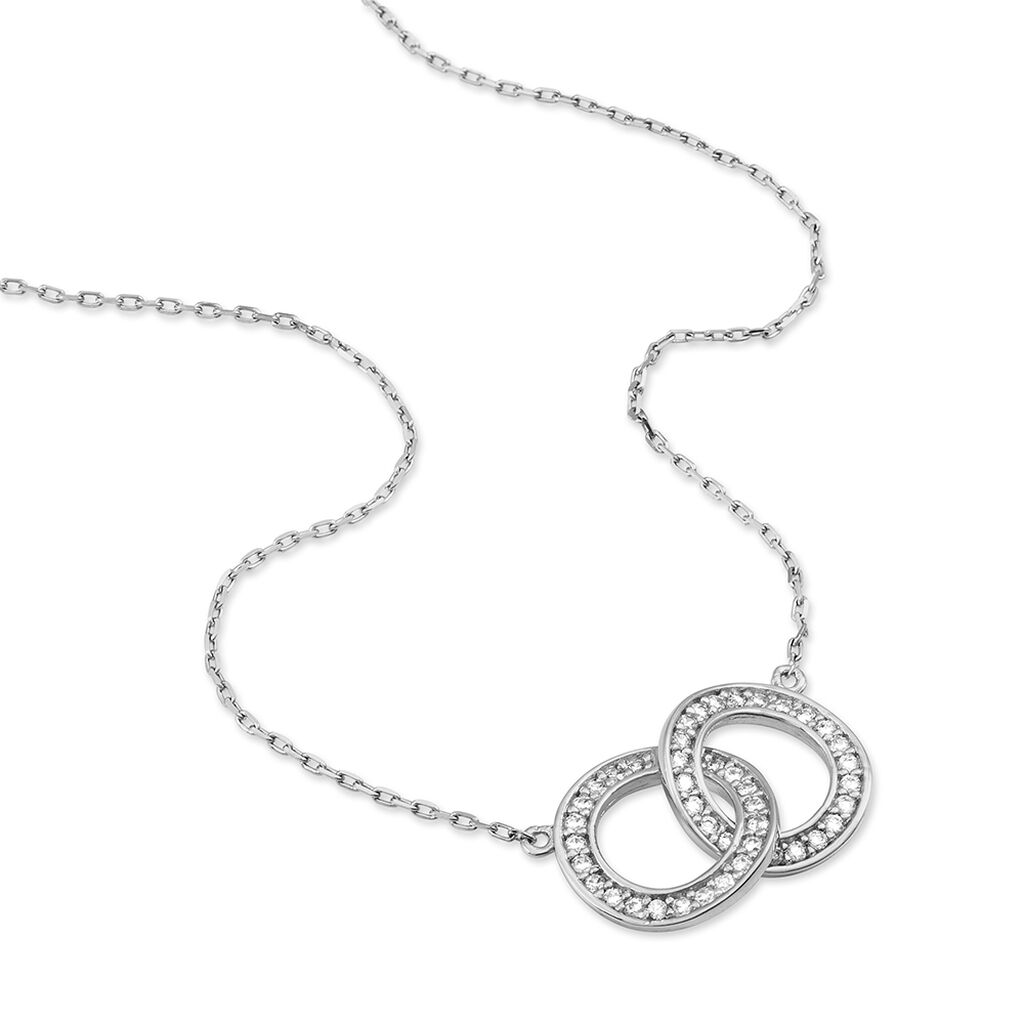 Collier Anne Argent Blanc Oxyde De Zirconium - Colliers fantaisie Femme | Histoire d’Or
