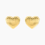 Boucles D'Oreilles Puces Gladis Acier Jaune - Boucles d'oreilles fantaisie Femme | Histoire d&rsquo;Or
