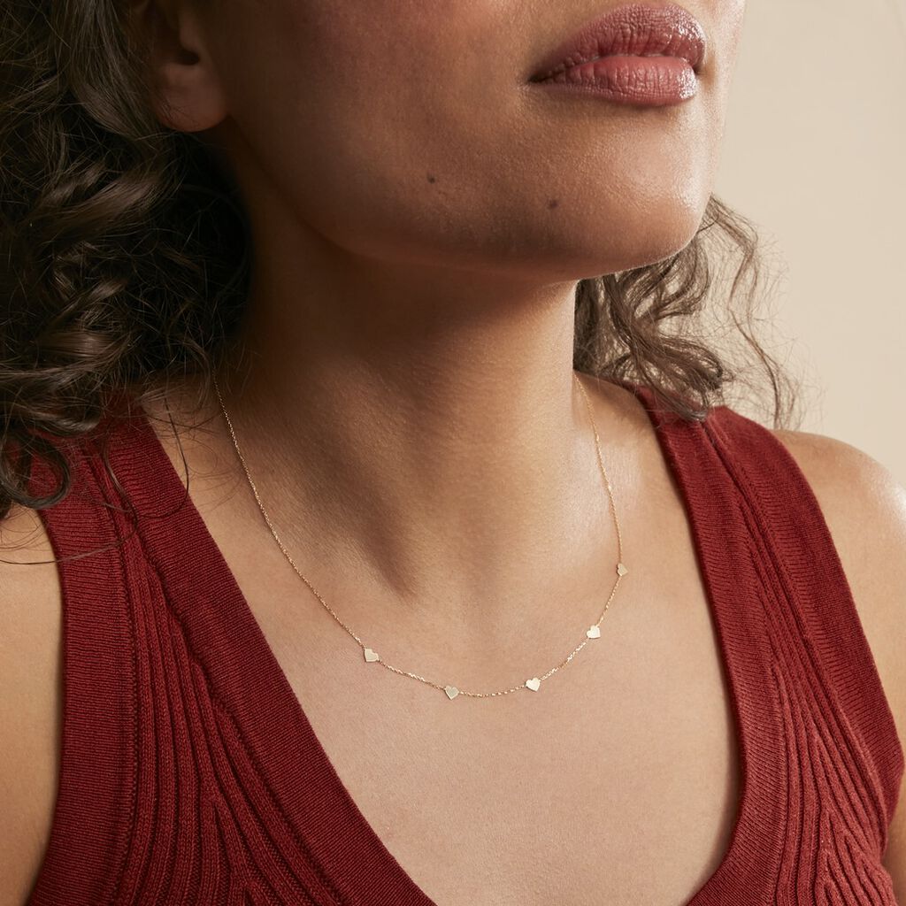 Collier Darleen Or Jaune - Colliers Coeur Femme | Histoire d’Or