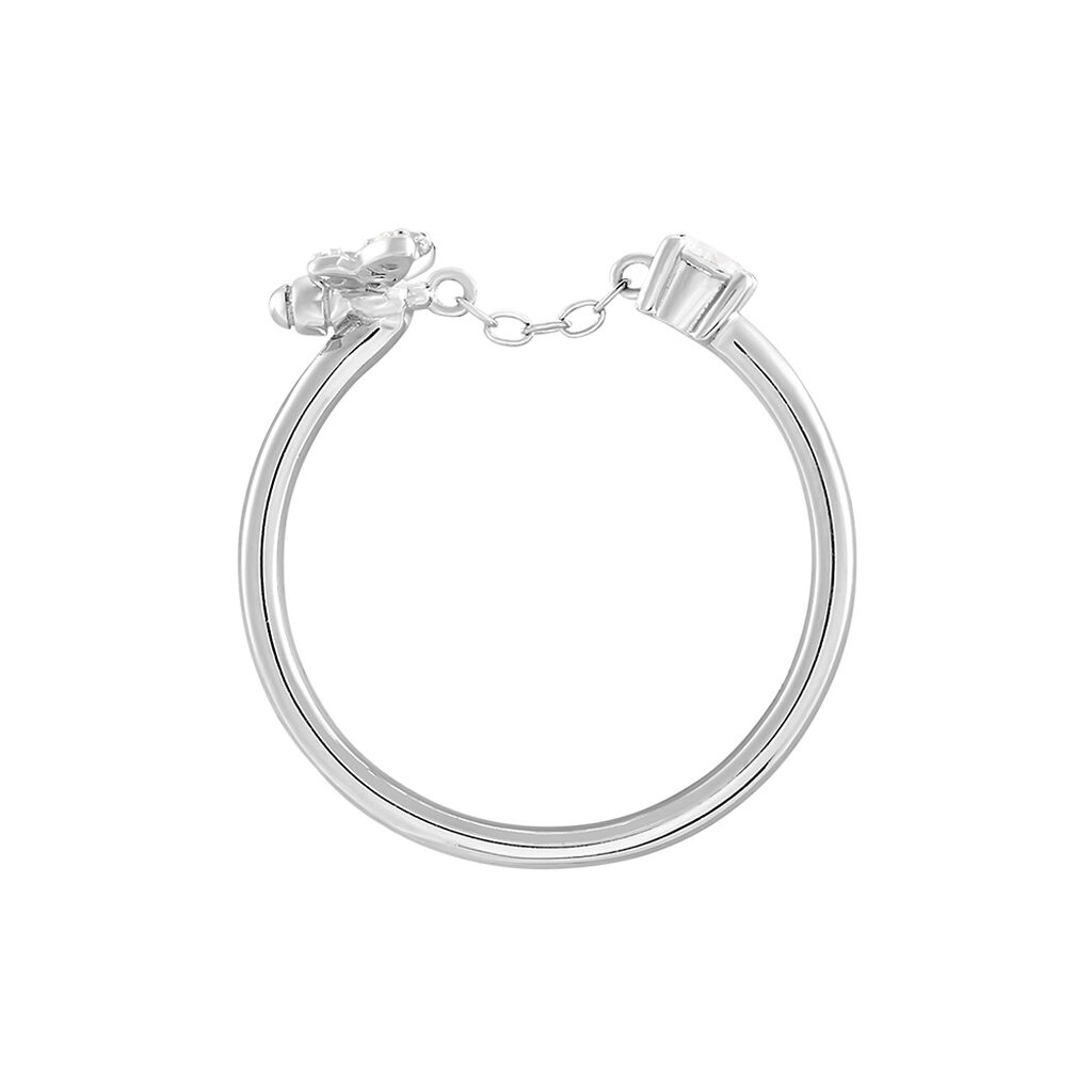 Bague Bee Good Argent Blanc Oxyde De Zirconium - Bagues solitaires Femme | Histoire d&rsquo;Or