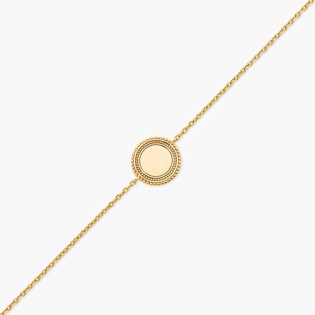 Bracelet Fazia Argent Dor&eacute; A L'Or 750/1000 - Bijoux sans pierre Femme | Histoire d&rsquo;Or