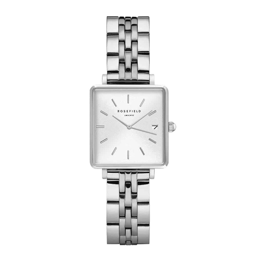 Montre Rosefield The Mini Boxy Blanc - Montres Femme | Histoire d&rsquo;Or