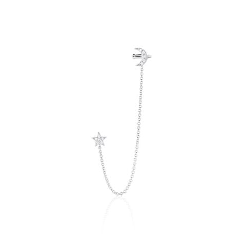 Bijou D'oreille Unitaire Argent Blanc Aulay Oxydes De Zirconium - Boucles d'oreilles fantaisie Femme | Histoire d’Or