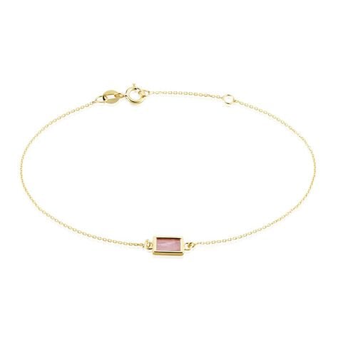 Bracelet Hallie Or Jaune Rhodochrosite - Bracelets Femme | Histoire d&rsquo;Or