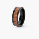 Bague Acier Noir Jakub - Bagues fantaisie Homme | Histoire d&rsquo;Or