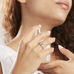 Bague Solitaire Ludmilla Or Jaune Emeraude Et Diamant - Bagues solitaires Femme | Histoire d&rsquo;Or