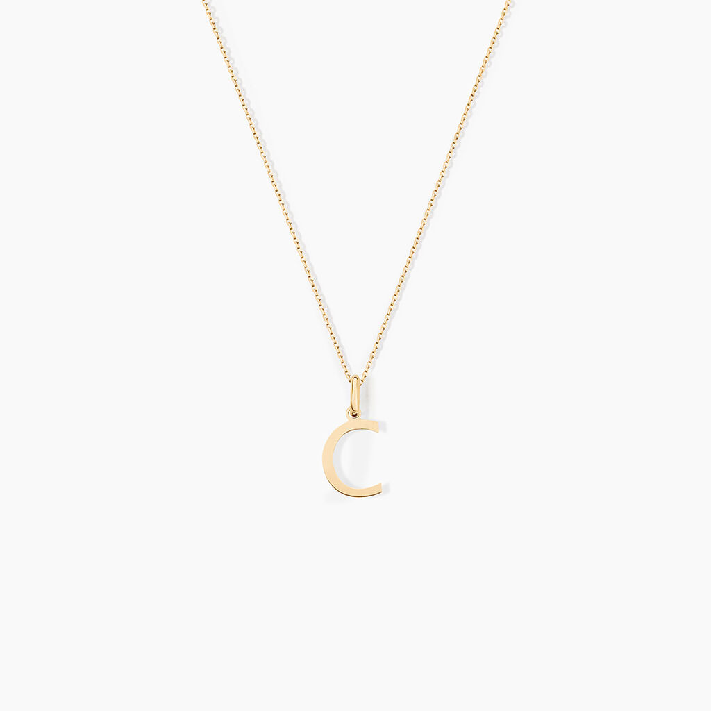 Pendentif Ionia Lettre Or Jaune - Pendentifs Famille | Histoire d&rsquo;Or