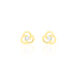 Boucles D'oreilles Puces Eleanor Fleur Or Jaune Oxyde De Zirconium - Clous d'oreilles Femme | Histoire d’Or